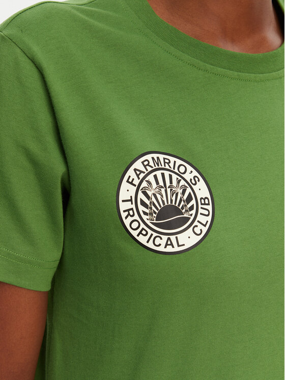 adidas adidas T-shirt FARM Graphic JD6292 Verde Regular Fit