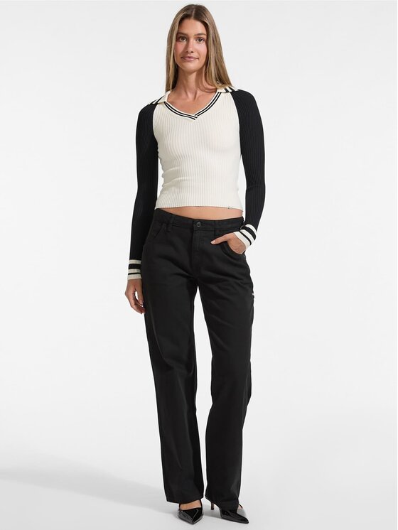 Guess Jeans Guess Jeans Sweter 177475 Beżowy Classic Fit