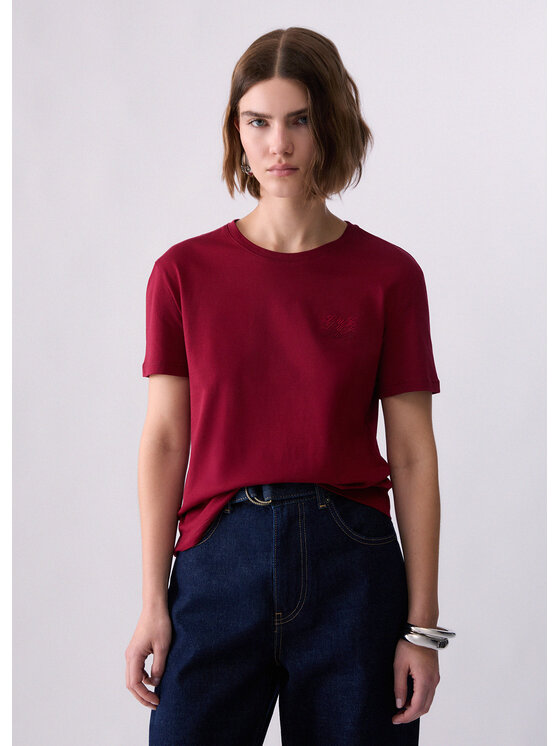 Liu Jo Liu Jo T-shirt WF6348J6308L9378 Rosso Regular Fit