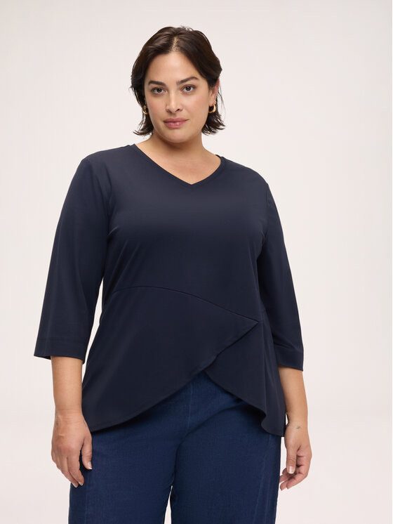 Fiorella Rubino Fiorella Rubino T-Shirt G015E000355N034 Niebieski Regular Fit