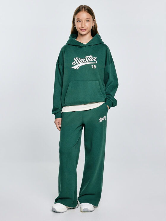 BIG STAR BIG STAR Bluza RUBILIA Zielony Basic Fit