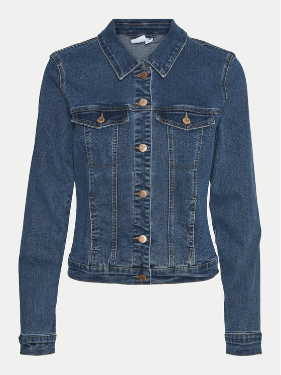 Vero Moda Vero Moda Jeansová bunda Luna 10279492 Modrá Slim Fit