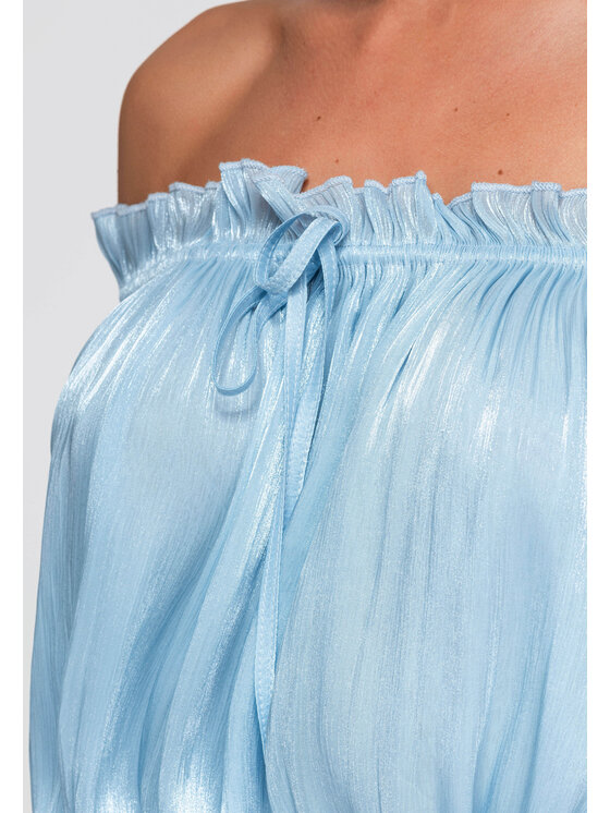 Ombre Ombre Bluzka OW-TS-E0064 Niebieski Loose Fit