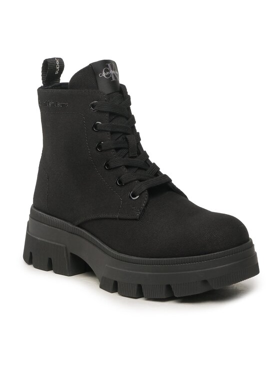 Calvin Klein Jeans Calvin Klein Jeans Ботильйони Chunky Combat Laceup Boot Co YW0YW01239 Чорний