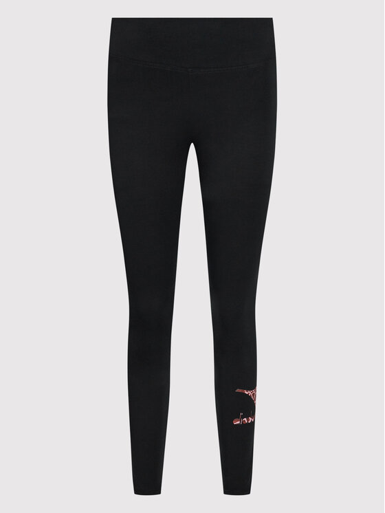 Diadora Diadora Legginsy Lush 102.177784 Czarny Slim Fit