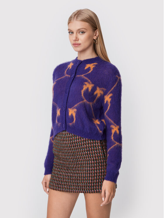PINKO Pinko Strickjacke Lavant 2 1G17UV A007 Violett Regular Fit