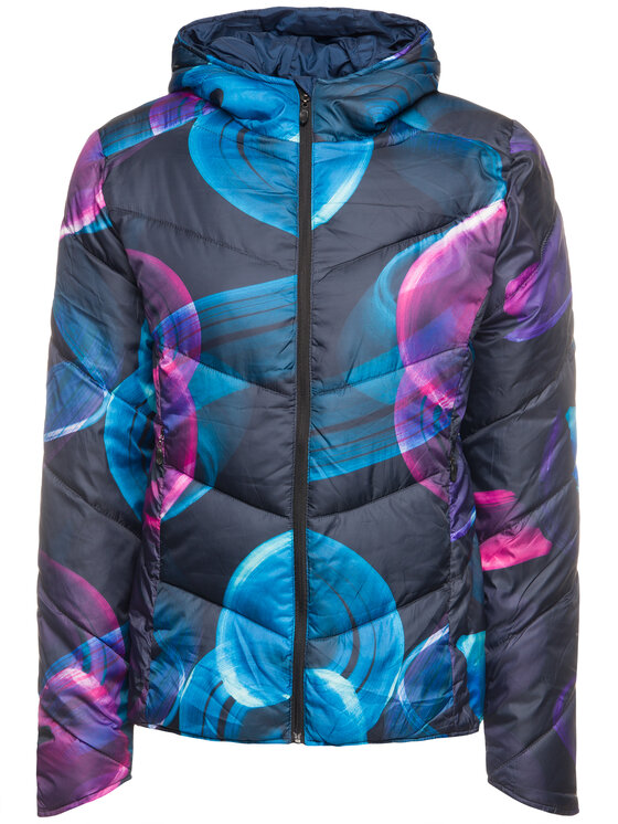 Desigual Desigual Пухено яке Padded Arty 19WOEW03 Цветен Regular Fit