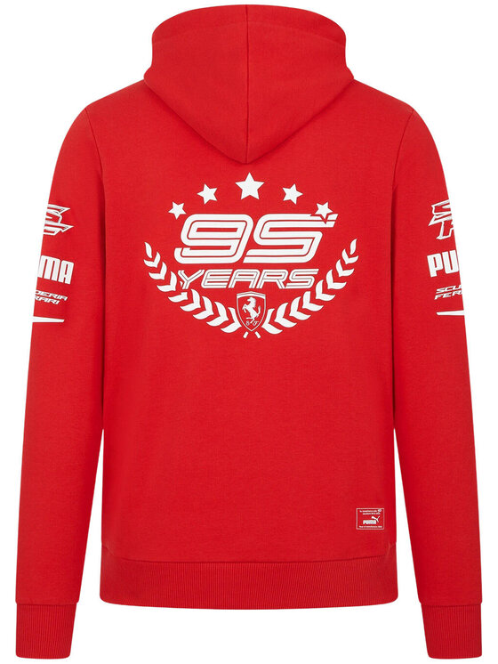 Scuderia Ferrari Scuderia Ferrari Bluza Celebrating 95th Years Czerwony Regular Fit