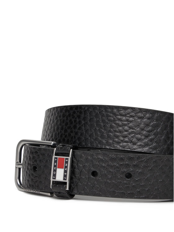 Tommy Jeans Tommy Jeans Ζώνη Ανδρική Tjm Scanton Texture 3.5 AM0AM13417 Μαύρο