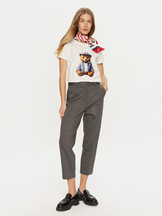 ViCOLO ViCOLO Тишърт RS0026 Бял Regular Fit