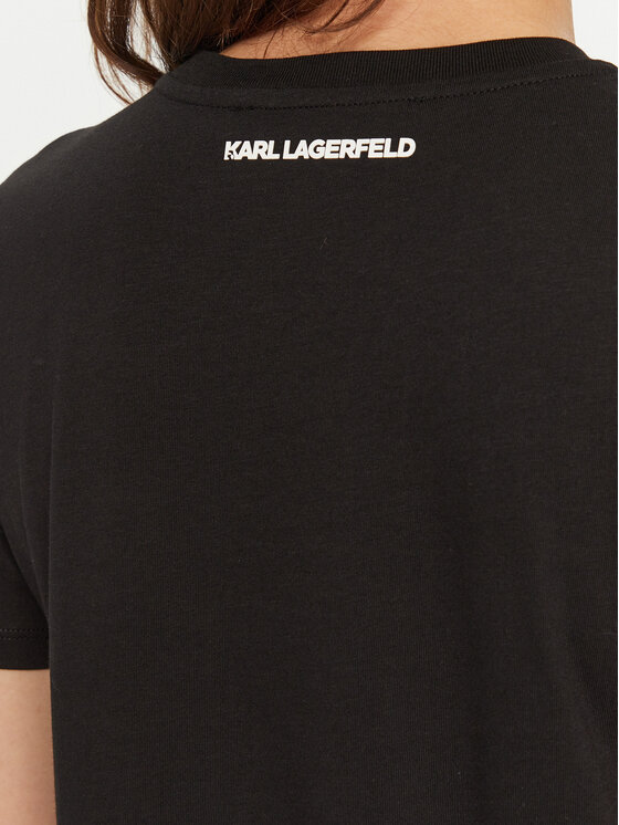KARL LAGERFELD KARL LAGERFELD Póló A1W17131 Fekete Regular Fit