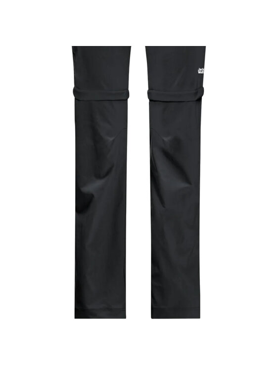 Jack Wolfskin Jack Wolfskin Pantaloni da tuta Overland Zip Away Pants W Nero Regular Fit