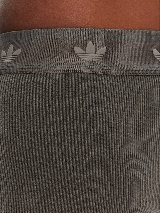 adidas adidas Cyklistické šortky Ribbed Booty JC7554 Sivá Slim Fit