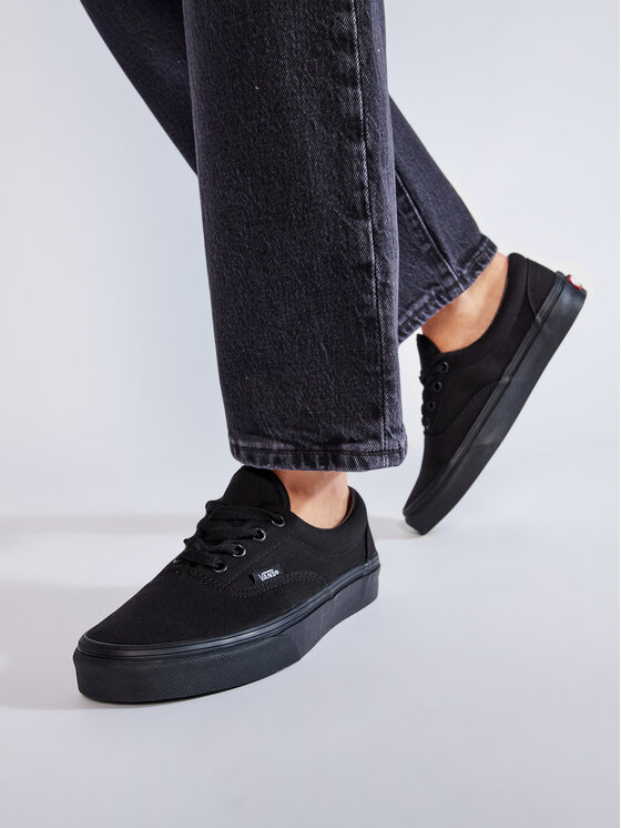 Vans era cuir on sale noir