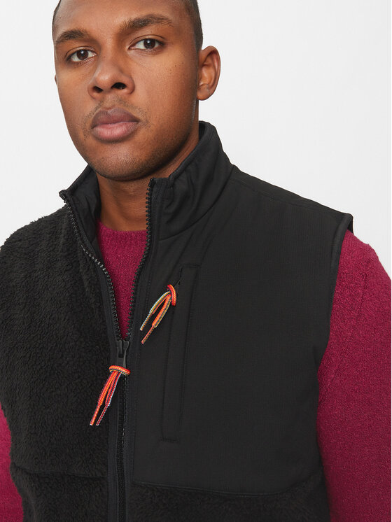 United Colors Of Benetton United Colors Of Benetton Kamizelka 2LNEUJ00J Czarny Slim Fit