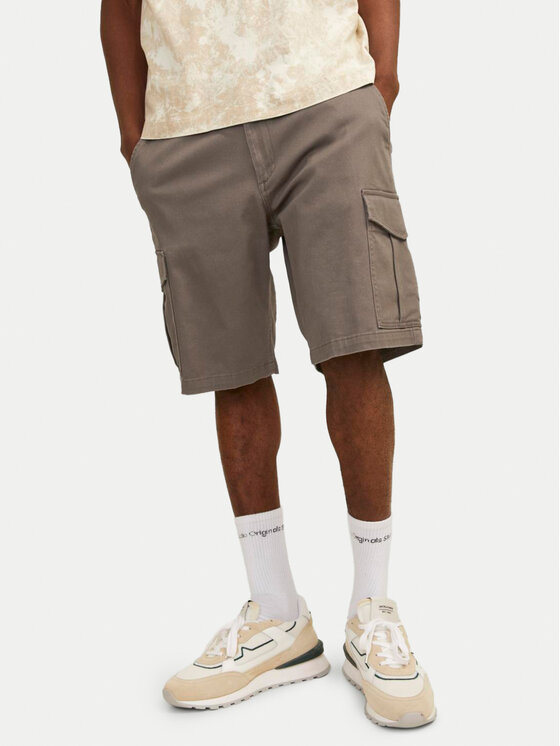 Jack & Jones Jack & Jones Šortky z materiálu Jpstjoe 12182555 Šedá Regular Fit
