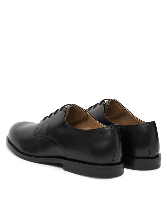 Calvin Klein Calvin Klein Cipele Ess Rubber Derby Lth HM0HM02056 Crna