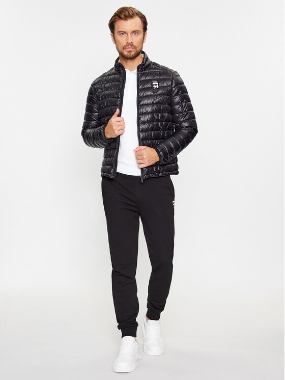 KARL LAGERFELD KARL LAGERFELD Prechodná bunda Blouson 505022 500590 Čierna Regular Fit