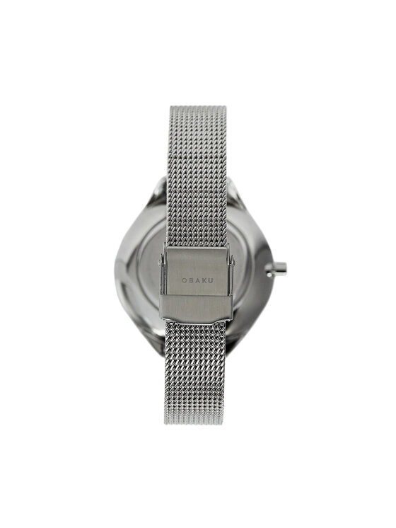 Obaku Obaku Hodinky Kaffe V257LHCNMC Stříbrná