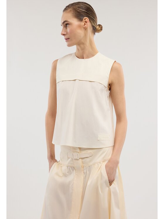 Trussardi Trussardi Top D460A000403N011 Biały Regular Fit