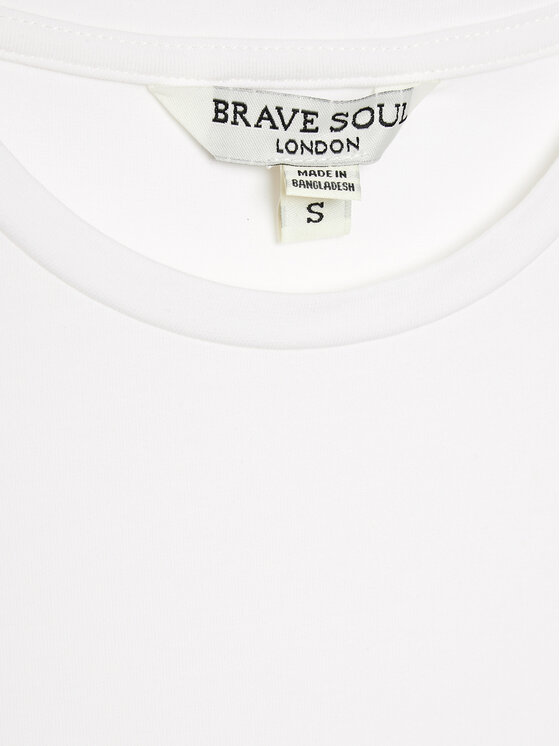 Brave Soul Brave Soul Majica LV-627LILY Bijela Slim Fit