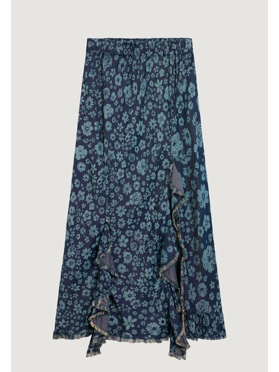 Desigual Desigual Φούστα FAL_ANEM Μπλε Casual Fit