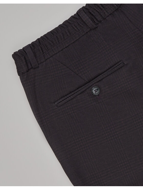 Borgio Borgio Spodnie garniturowe gozzano Bordowy Slim Fit