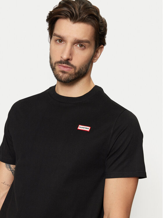 Hunter Hunter Marškinėliai HARM0039242 Juoda Regular Fit