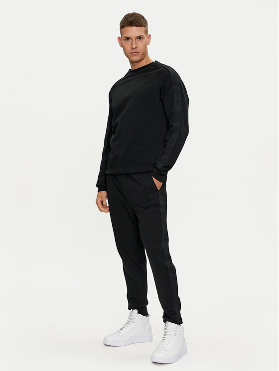 HUGO Hugo Sportinės kelnės Tonal Logo 50520501 Juoda Regular Fit