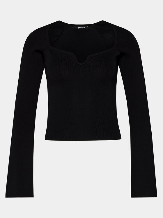 Gina Tricot Gina Tricot Μπλουζάκι 20657 Μαύρο Slim Fit