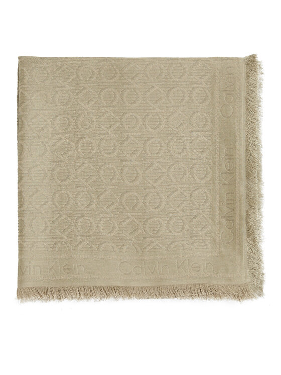 Calvin Klein Calvin Klein Marama Monogram Jacquard Scarf K60K608779 Zelena