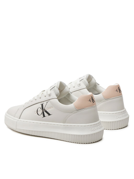 Calvin Klein Jeans Calvin Klein Jeans Sneakersy Chunky Cupsole Mono Lth Wn YW0YW00823 Biela