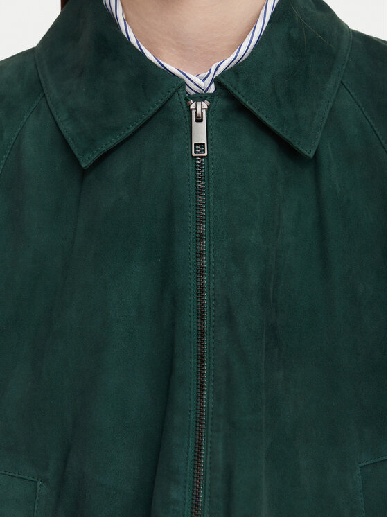 Weekend Max Mara Weekend Max Mara Kurtka skórzana Zuppa 2625446011 Zielony Regular Fit
