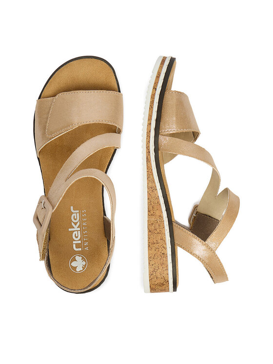 Rieker Rieker Sandalen CEO-V3660-61 Goldfarben