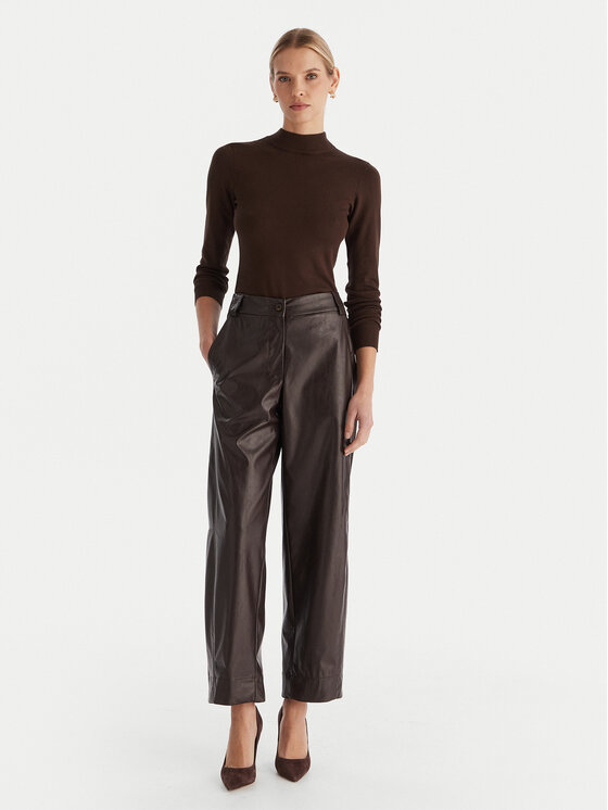 ACCESS FASHION ACCESS FASHION Rollkragenpullover 54-8074 Braun Slim Fit