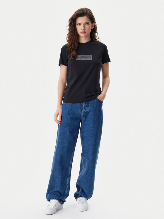Napapijri Napapijri T-Shirt NP0A4IP1 Μαύρο Regular Fit