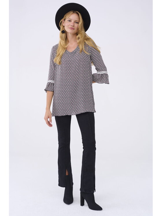 blue shadow blue shadow Tunika Elisjana BS Dva 255 Czarny Standard Fit