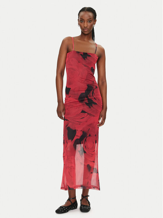 Noisy May Noisy May Letní šaty Rosa 27033451 Červená Slim Fit