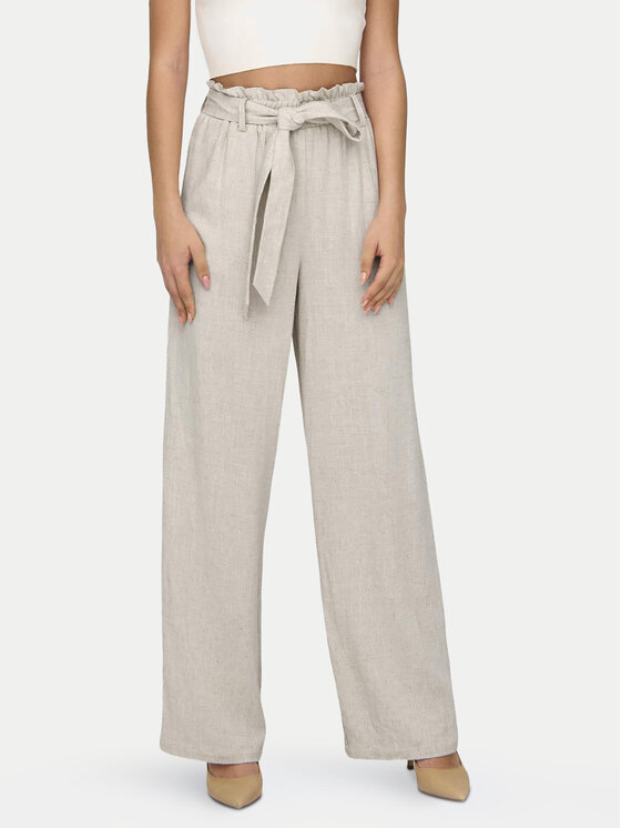 ONLY ONLY Hlače Siesta 15322259 Siva Straight Fit