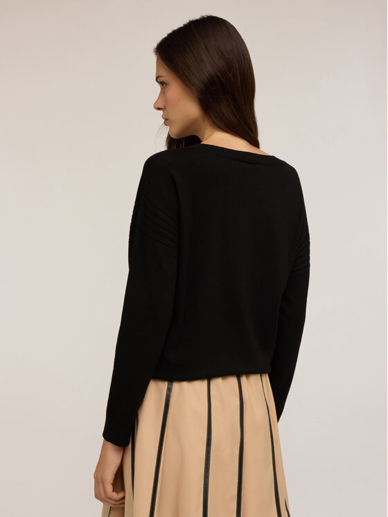 Motivi Motivi Cardigan M364W003525N033 Nero Regular Fit