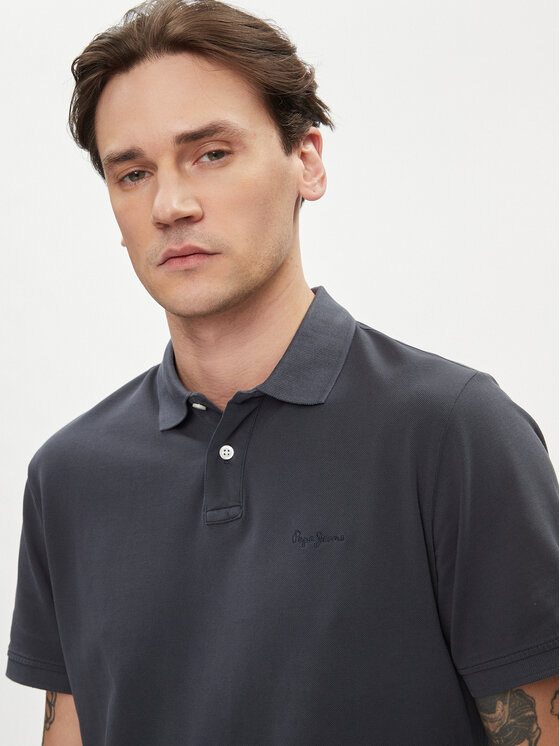 Pepe Jeans Pepe Jeans Polo New Oliver Gd PM542099 Granatowy Regular Fit