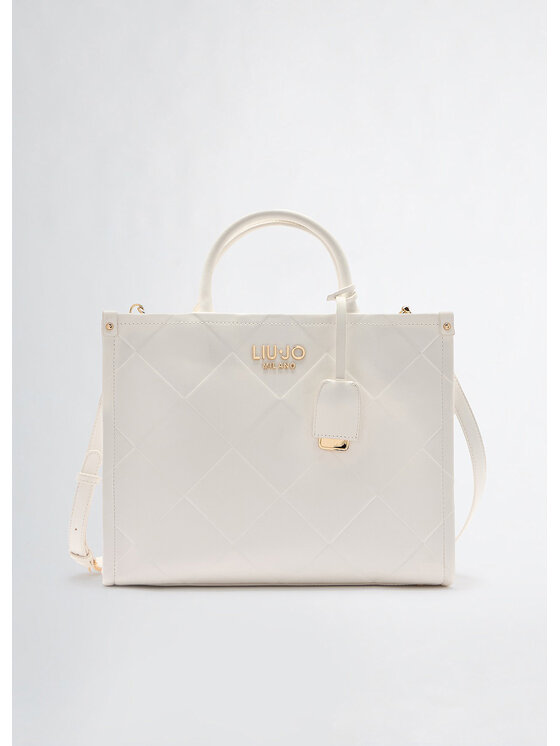 Torba na zakupy Liu Jo, Biała, AA5206E077801065