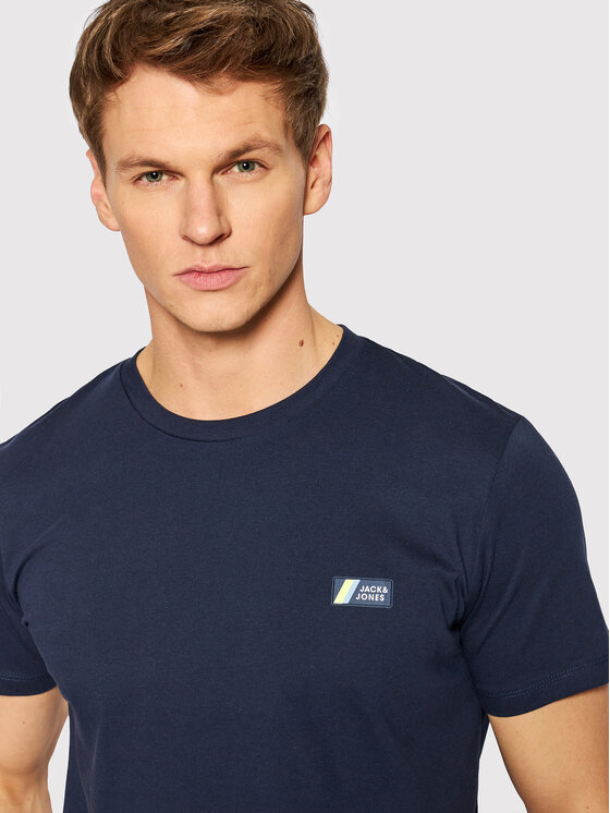 T-shirt Jake 12208432 Blu scuro Regular Fit