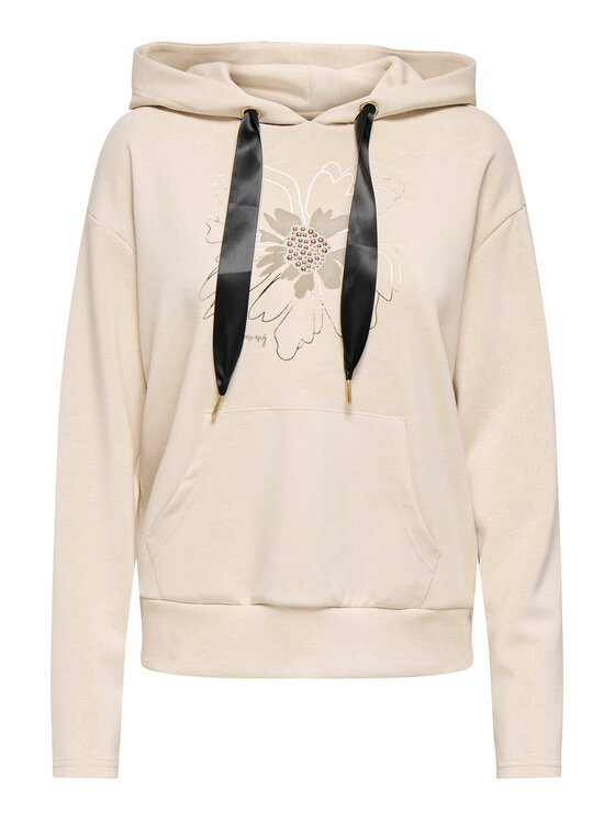 ONLY ONLY Mikina Fancy 15370578 Béžová Regular Fit