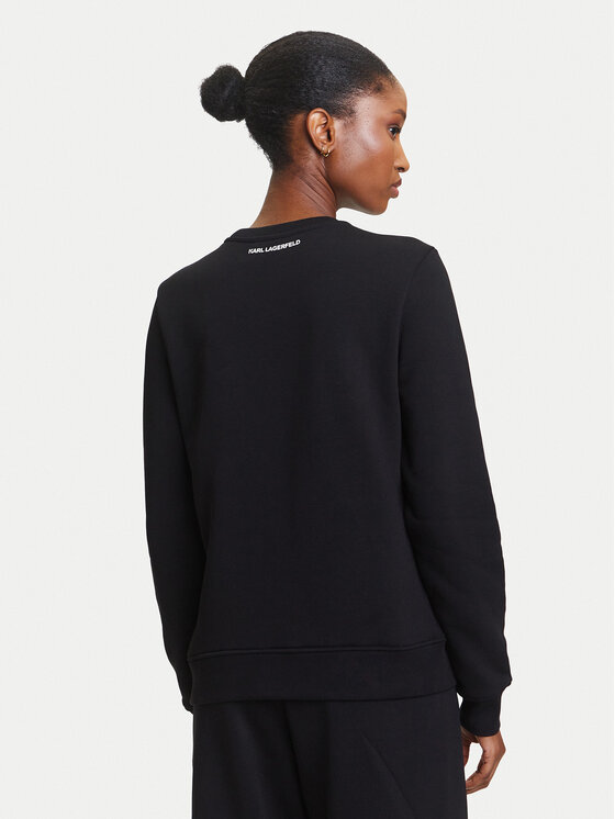 KARL LAGERFELD KARL LAGERFELD Μπλούζα A3W20010 Μαύρο Regular Fit