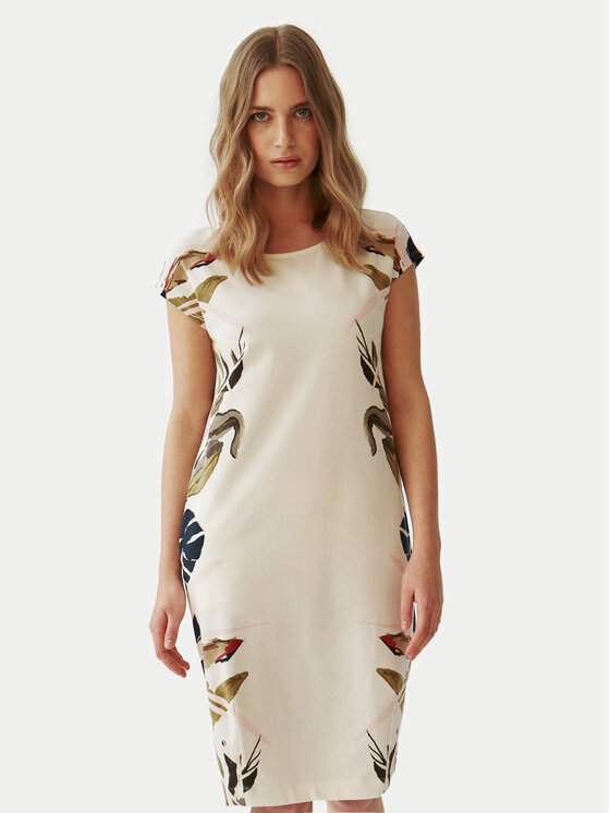 Tatuum Tatuum Kleid für den Alltag Koka 1 T2407.207 Écru Regular Fit