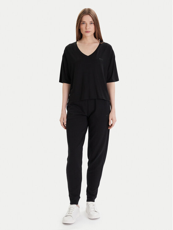 BOSS Boss Spodnie dresowe CP Stripe 50524759 Czarny Regular Fit