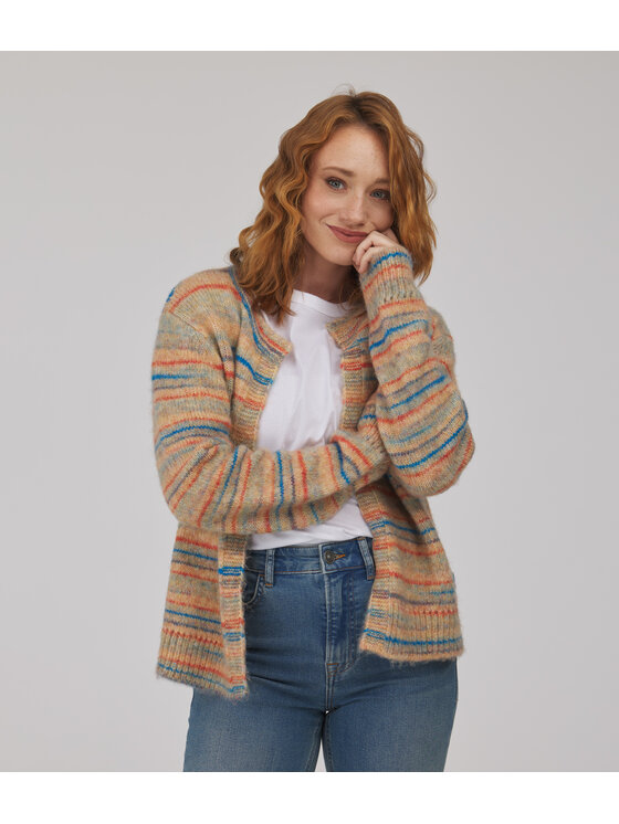 Lee Cooper Lee Cooper Sweter SARA Beżowy Regular Fit