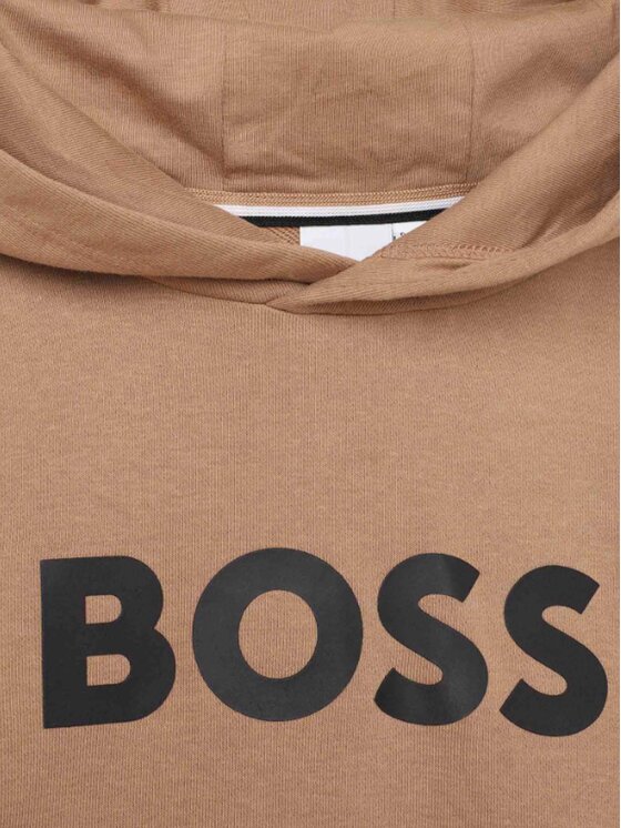 BOSS Boss Majica dugih rukava J25Q15 S Bež Regular Fit