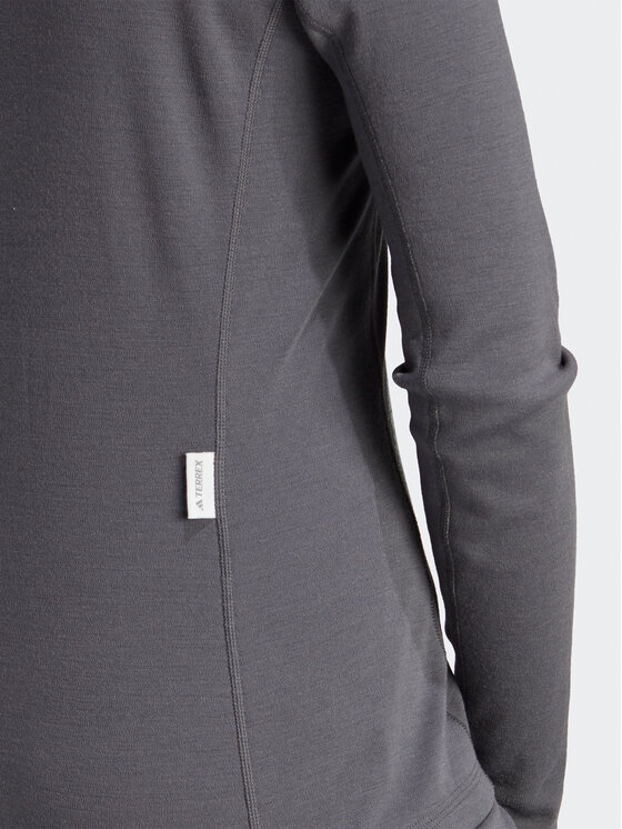 adidas adidas Termoaktīva apģērba augšdaļa Xperior Merino 260 HZ8546 Pelēks Slim Fit